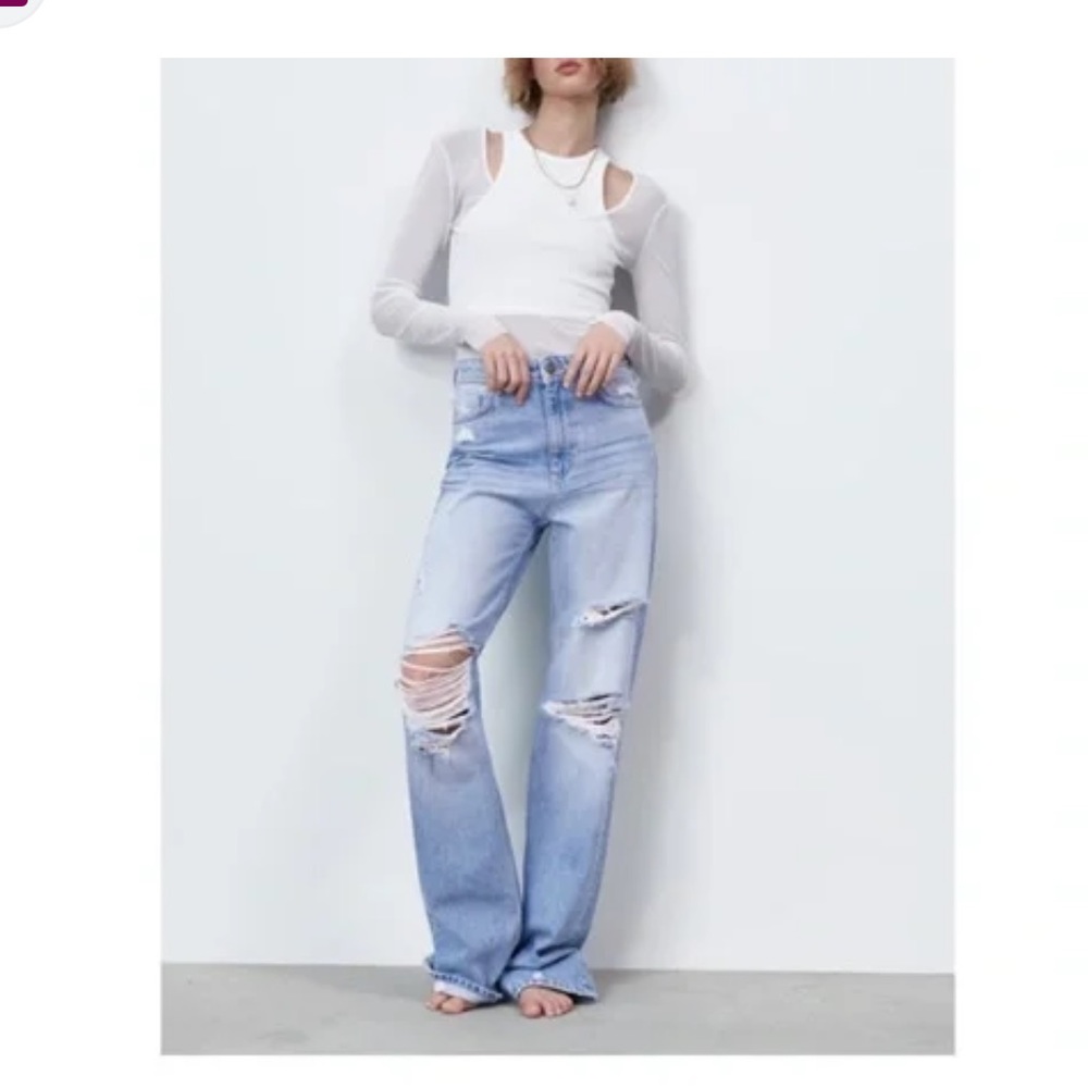NWT Zara Ripped Jeans - Size 6/38